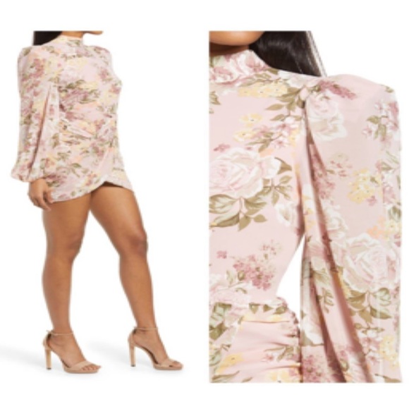Lavish Alice Dresses Nwt Lavish Alice Floral Long Sleeve Open Back